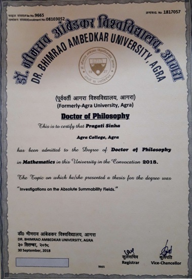 Ph.D. achievement